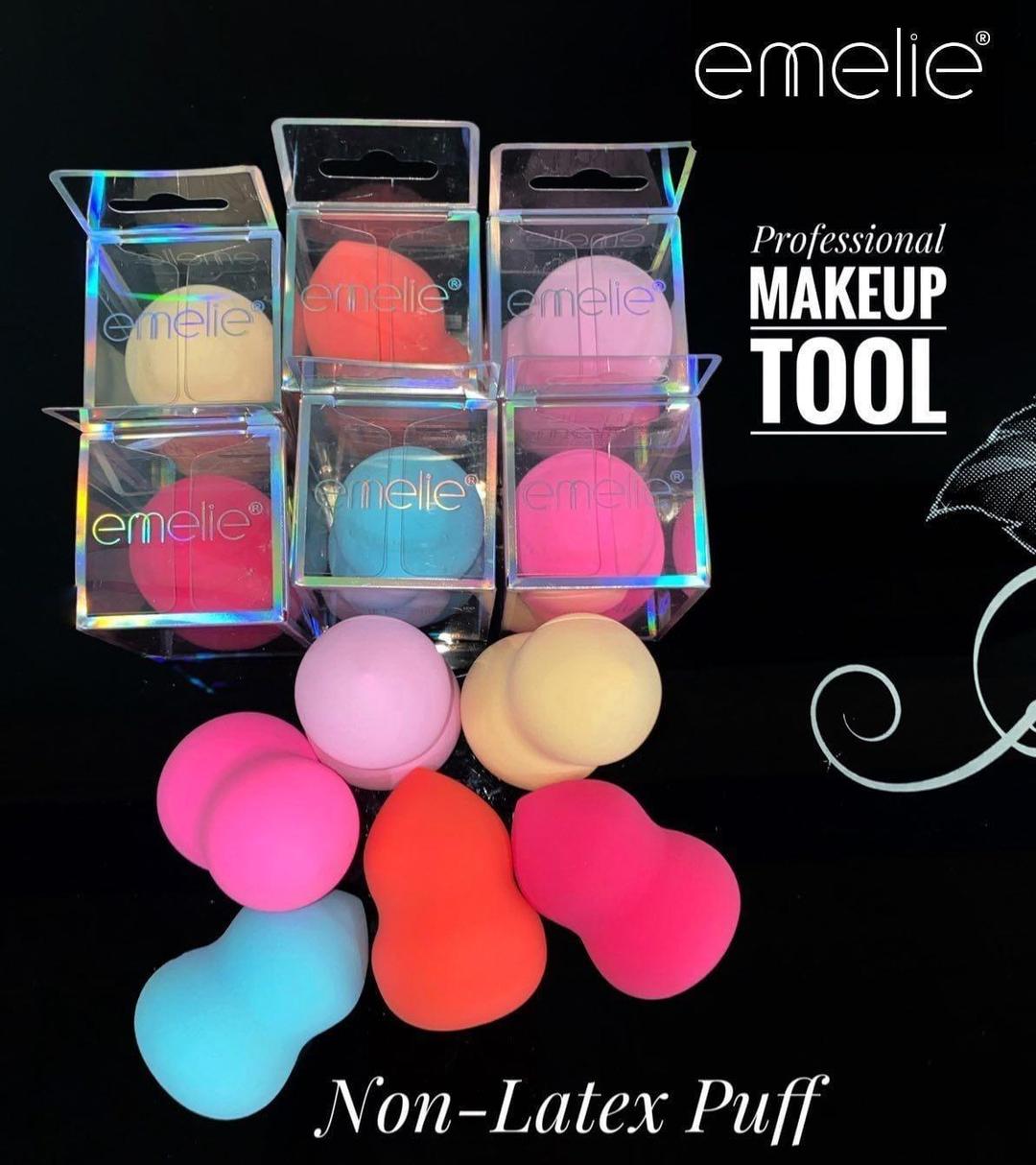 Multicolor Blending Cotton Balls - 4 Pcs for Flawless Makeup Application