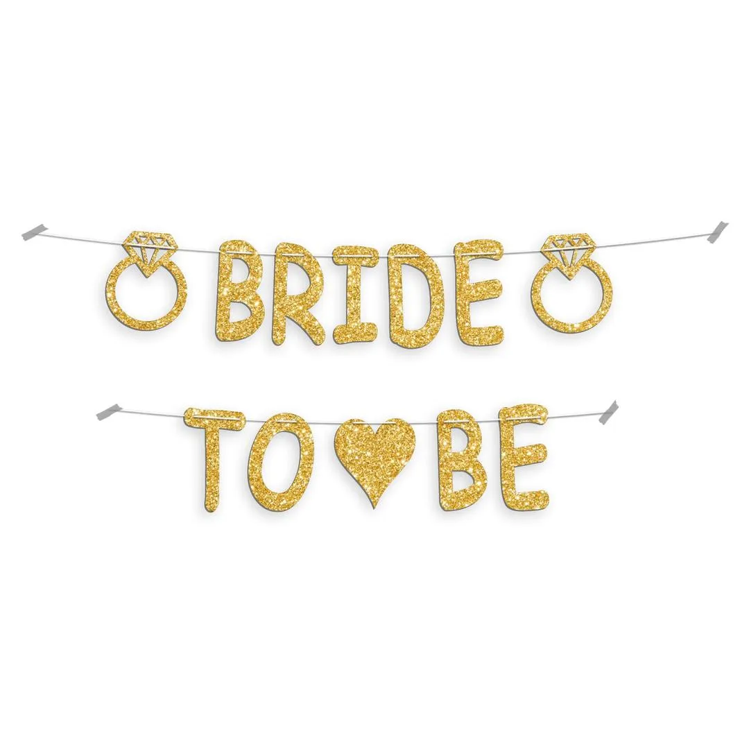 Bride to Be Party Banner - Best for Celebration 7" inches Heighteach letter