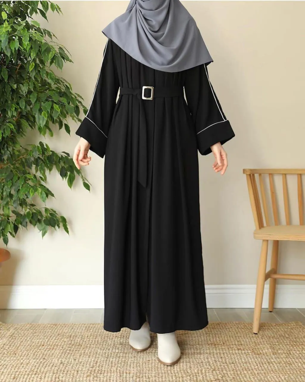 Georgette Plain Classic Abaya