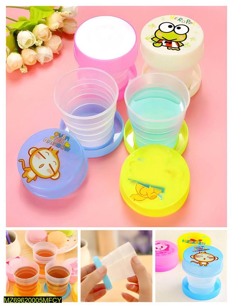 Foldable Plastic Picnic Waterglass Set , - Pack Of 2