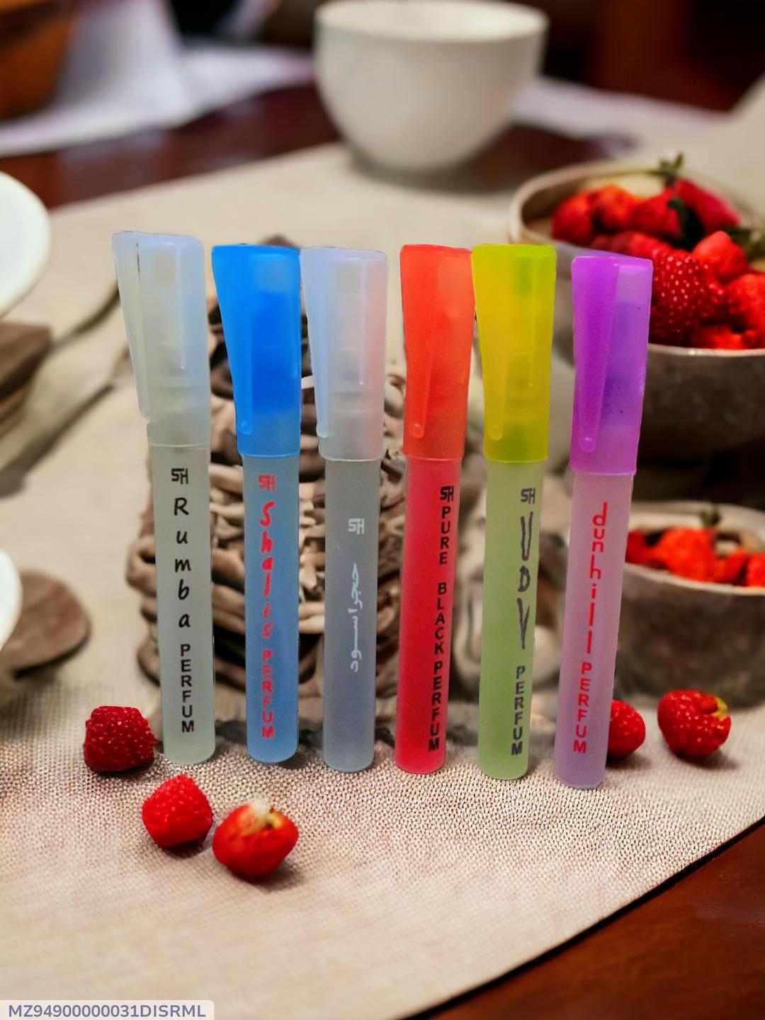 Long Lasting Fragrance Pocket Perfume- Pack Of 6