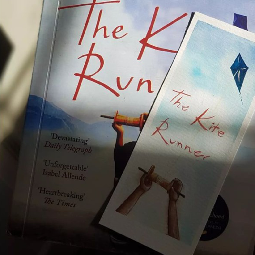 The Kite Runner Hand Painted Bookmark